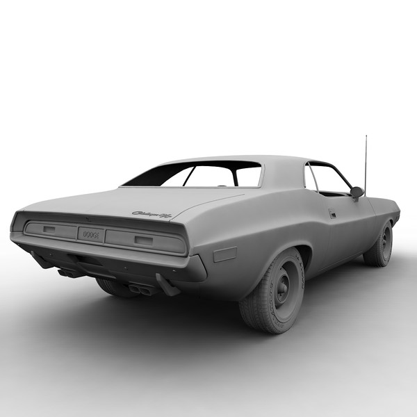 3d model dodge challenger - Dodge Challenger 69 by mariusce