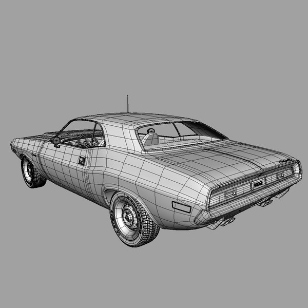 3d model dodge challenger - Dodge Challenger 69 by mariusce