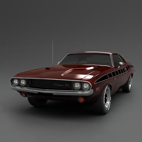 3d model dodge challenger - Dodge Challenger 69 by mariusce