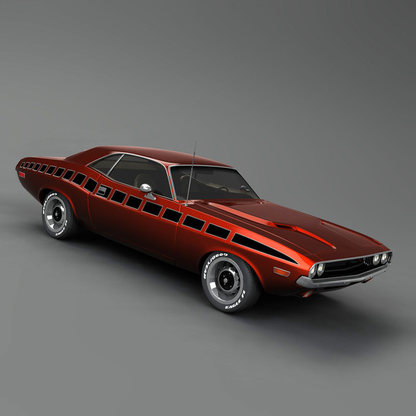 3d model dodge challenger - Dodge Challenger 69 by mariusce