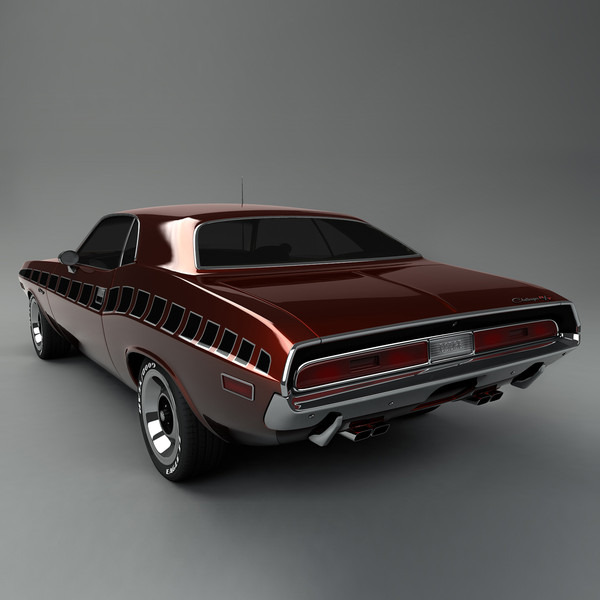 3d model dodge challenger - Dodge Challenger 69 by mariusce