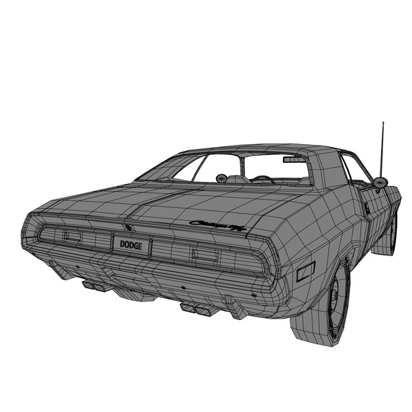 3d model dodge challenger - Dodge Challenger 69 by mariusce