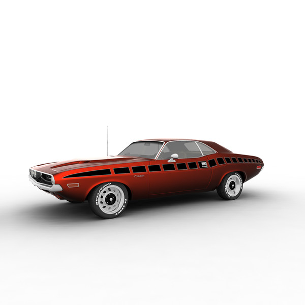 3d model dodge challenger - Dodge Challenger 69 by mariusce
