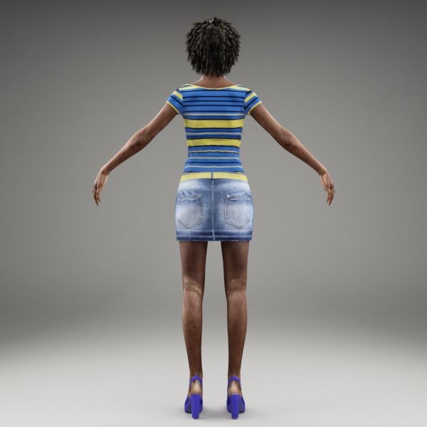 axyz body character human 3d max - CWom0014-M3-CS by axyzdesign