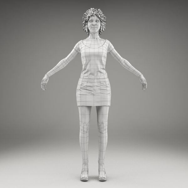 axyz body character human 3d max - CWom0014-M3-CS by axyzdesign