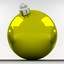 Christmas ball gold glossy cap v2