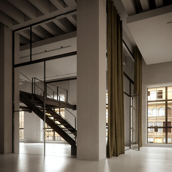 3d model interior scene - Loft Scene by BBB3viz