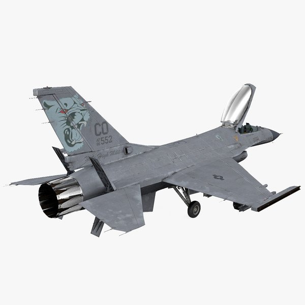 realistic f-16 cockpit 3d model - F-16 by 3d_molier