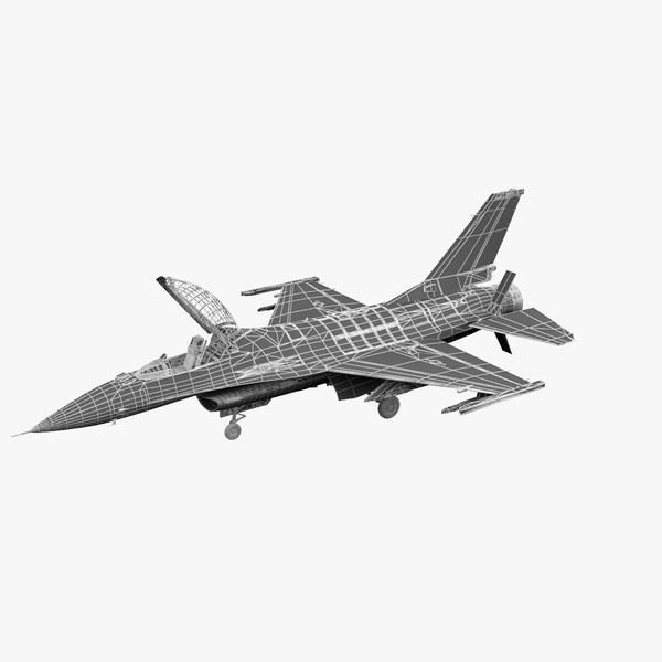 realistic f-16 cockpit 3d model - F-16 by 3d_molier