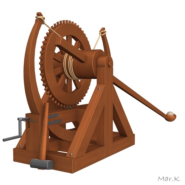 3ds max catapult leonardo da - Catapult 4 by Mar.K