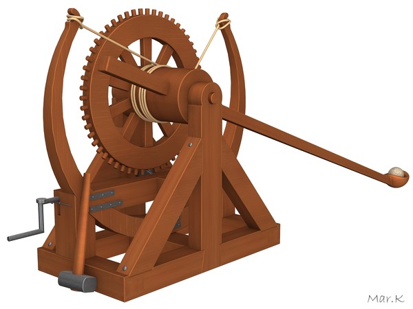 3ds max catapult leonardo da - Catapult 4 by Mar.K