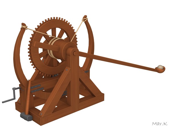 3ds max catapult leonardo da - Catapult 4 by Mar.K