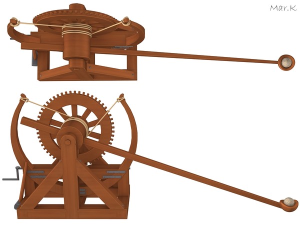 3ds max catapult leonardo da - Catapult 4 by Mar.K