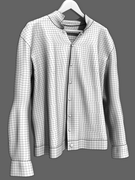 man s leather jacket 3d model - Man