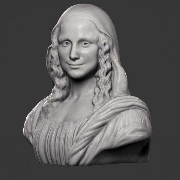 Mona Lisa Bust 3D Models