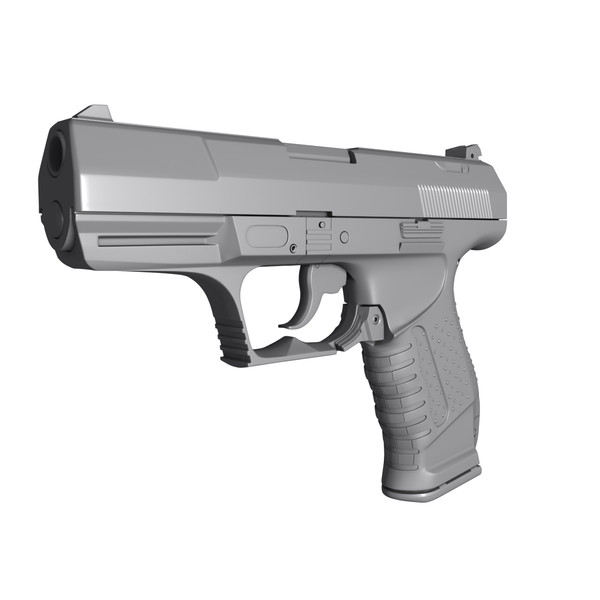 3d walther p99 highpoly - Walther P99 Highpoly by HardSurface