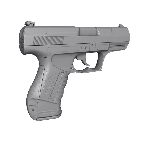 3d walther p99 highpoly - Walther P99 Highpoly by HardSurface