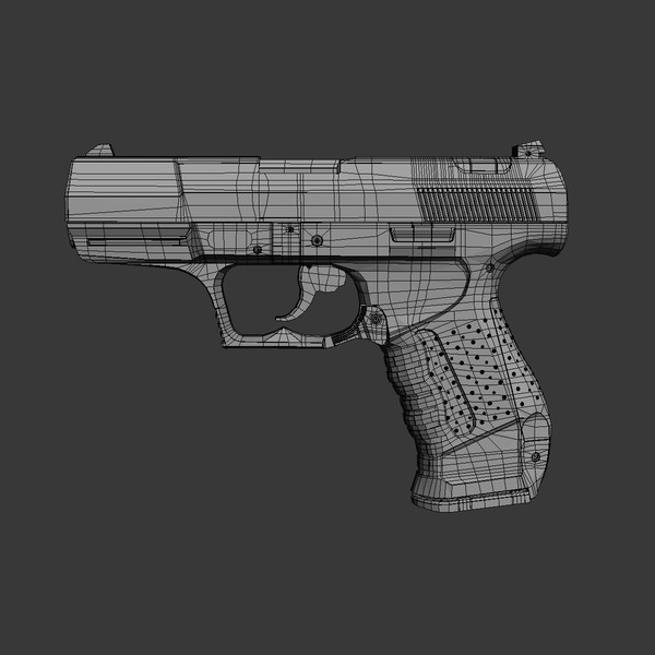 3d walther p99 highpoly - Walther P99 Highpoly by HardSurface