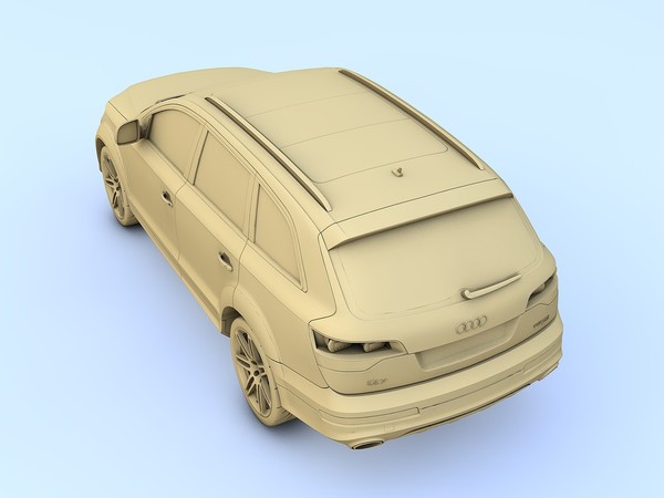 c4d audi q7 v12 tdi - Audi Q7 V12 TDI (2009) by TiRex999