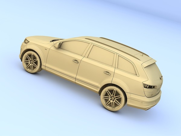 c4d audi q7 v12 tdi - Audi Q7 V12 TDI (2009) by TiRex999
