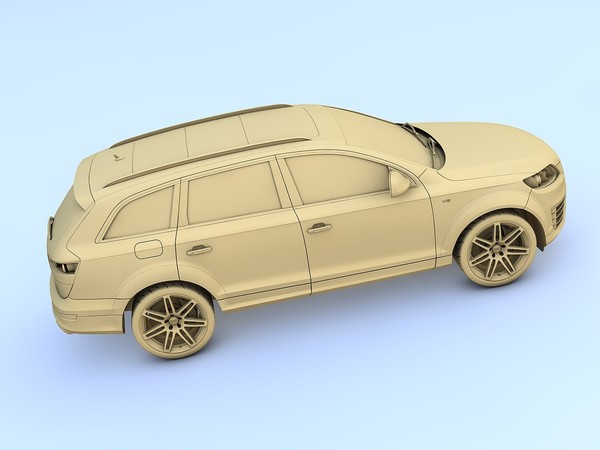 c4d audi q7 v12 tdi - Audi Q7 V12 TDI (2009) by TiRex999