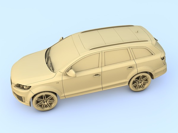 c4d audi q7 v12 tdi - Audi Q7 V12 TDI (2009) by TiRex999
