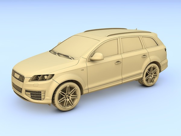 c4d audi q7 v12 tdi - Audi Q7 V12 TDI (2009) by TiRex999