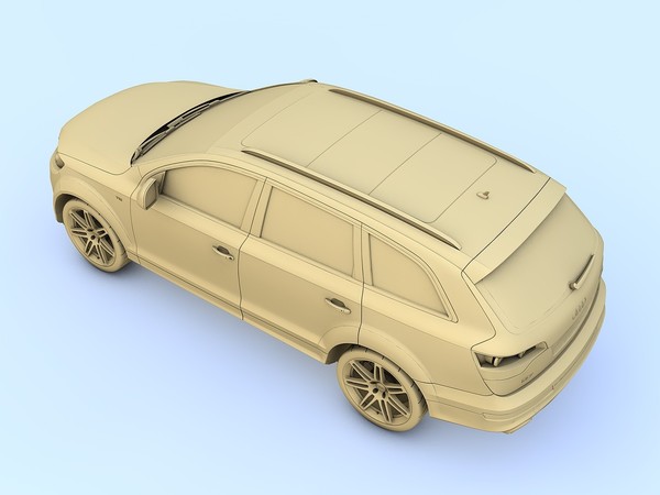 c4d audi q7 v12 tdi - Audi Q7 V12 TDI (2009) by TiRex999