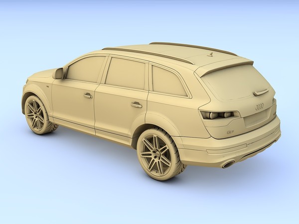 c4d audi q7 v12 tdi - Audi Q7 V12 TDI (2009) by TiRex999