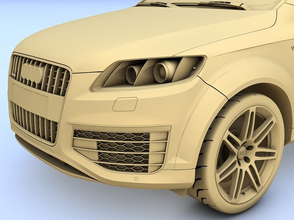 c4d audi q7 v12 tdi - Audi Q7 V12 TDI (2009) by TiRex999