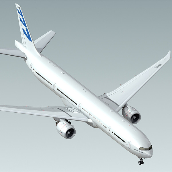 3d model boeing 777-300 generic white - Boeing 777-300 Generic White by BlueGreen