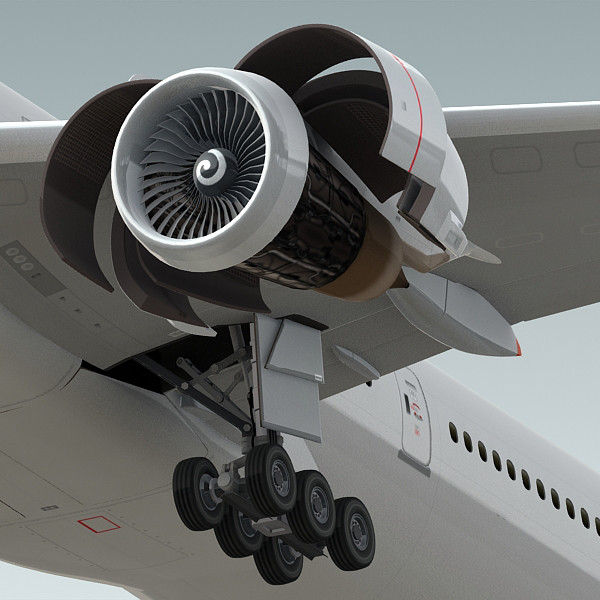 3d model boeing 777-300 generic white - Boeing 777-300 Generic White by BlueGreen