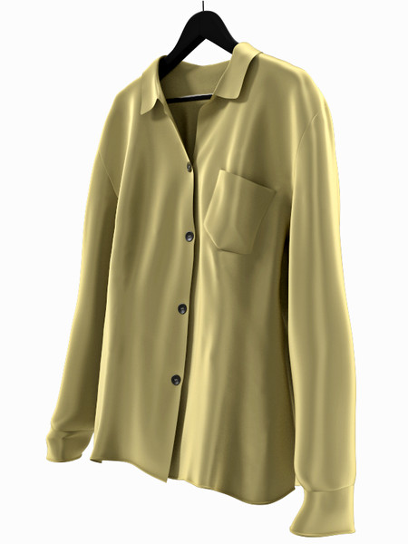 3d model silk blouse - Silk blouse by btbt