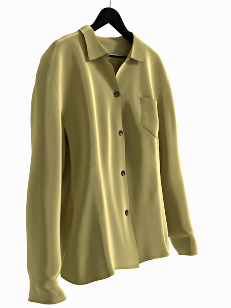 3d model silk blouse - Silk blouse by btbt