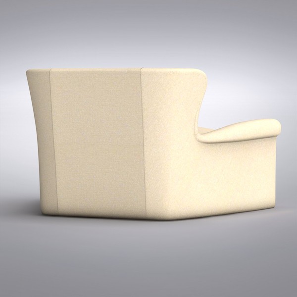3d furniture - model - Restoration Hardware - Belgian Wingback Upholstered Chair by dddshop