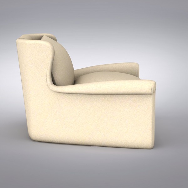 3d furniture - model - Restoration Hardware - Belgian Wingback Upholstered Chair by dddshop