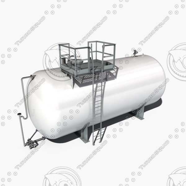 atmospheric tank storage 3d 3ds - storage tank by 3D Resource