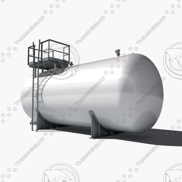 atmospheric tank storage 3d 3ds - storage tank by 3D Resource