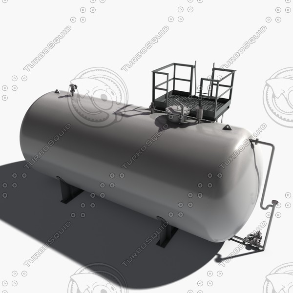 atmospheric tank storage 3d 3ds - storage tank by 3D Resource