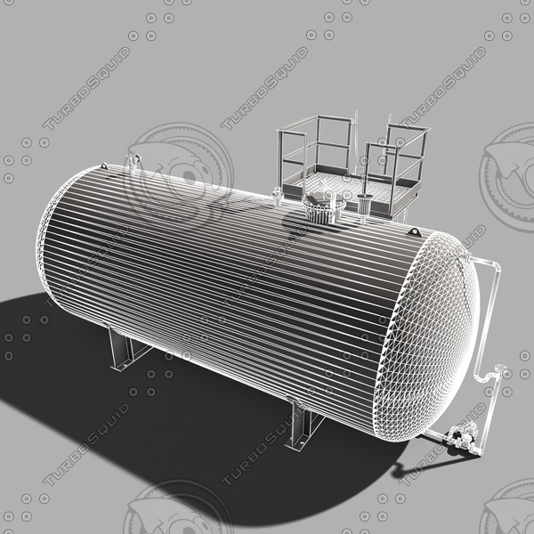 atmospheric tank storage 3d 3ds - storage tank by 3D Resource