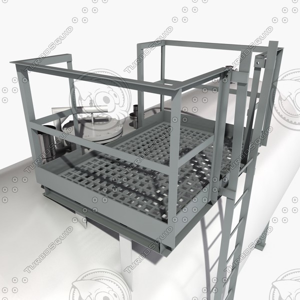 atmospheric tank storage 3d 3ds - storage tank by 3D Resource