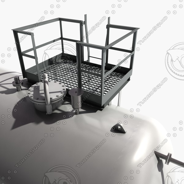 atmospheric tank storage 3d 3ds - storage tank by 3D Resource