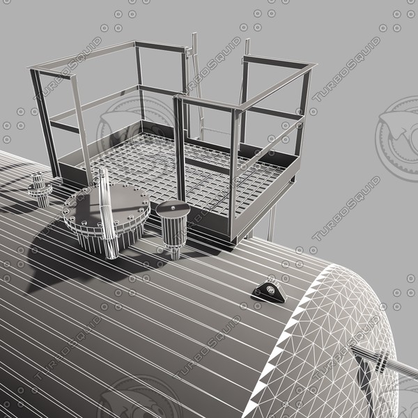 atmospheric tank storage 3d 3ds - storage tank by 3D Resource