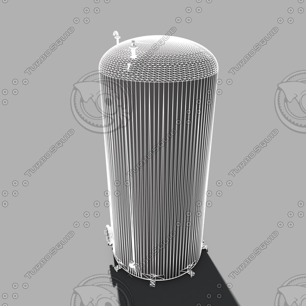 atmospheric tank storage 3d model - storage tank by 3D Resource