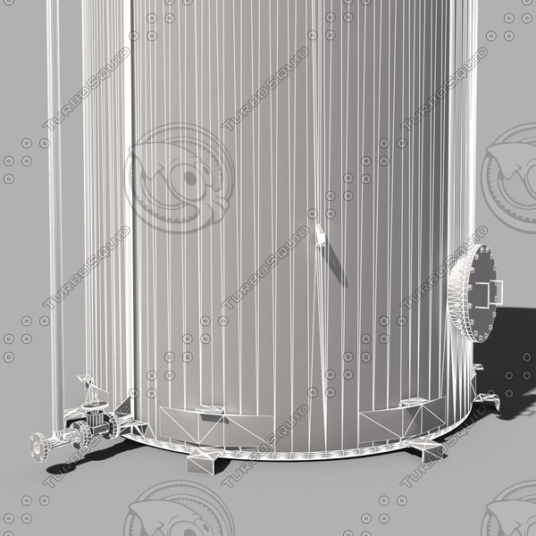 atmospheric tank storage 3d model - storage tank by 3D Resource