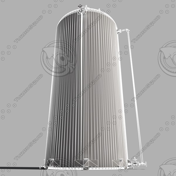 atmospheric tank storage 3d model - storage tank by 3D Resource