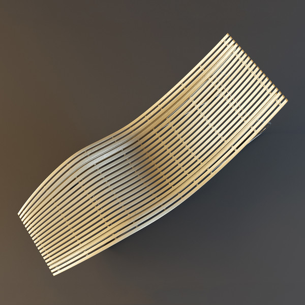 chaise-longue 3d model - Chaise-Longue by mifody