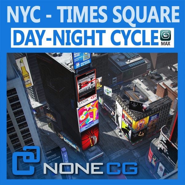 NYC Times Square Texture Maps