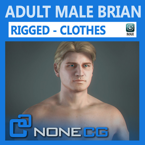 Anatomy Male Model Brian Rigged