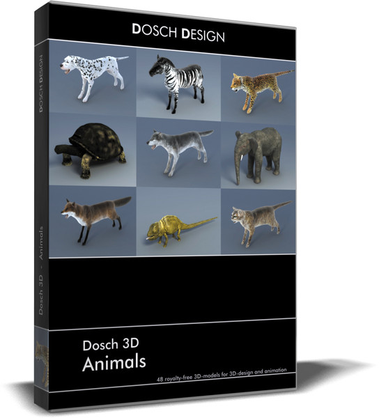 3d model animals 3d: - DOSCH 3D: Animals by Dosch Design